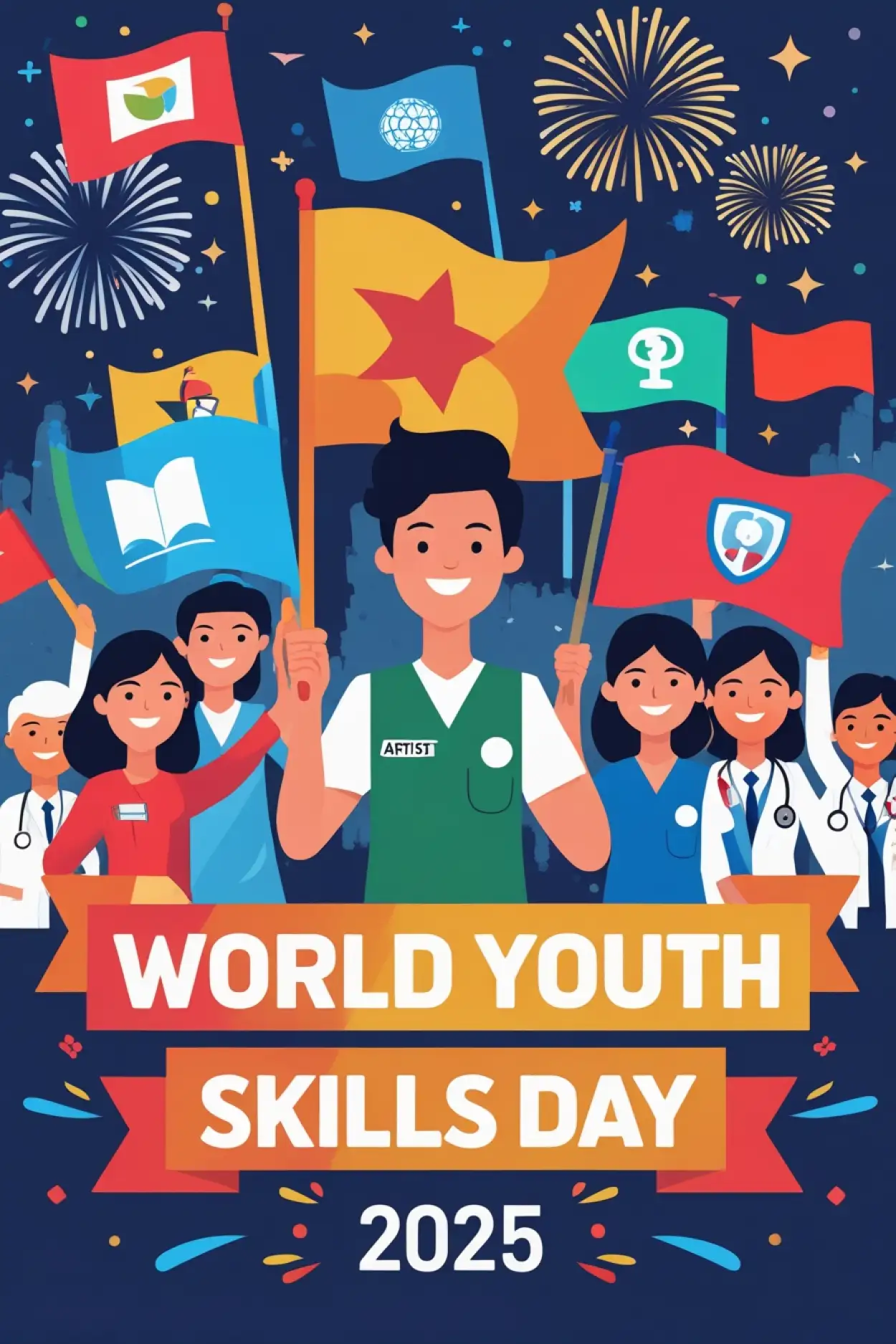 Free Download World Youth Skills Day Insta Story Background - High Quality Orld Youth Skills Day Background