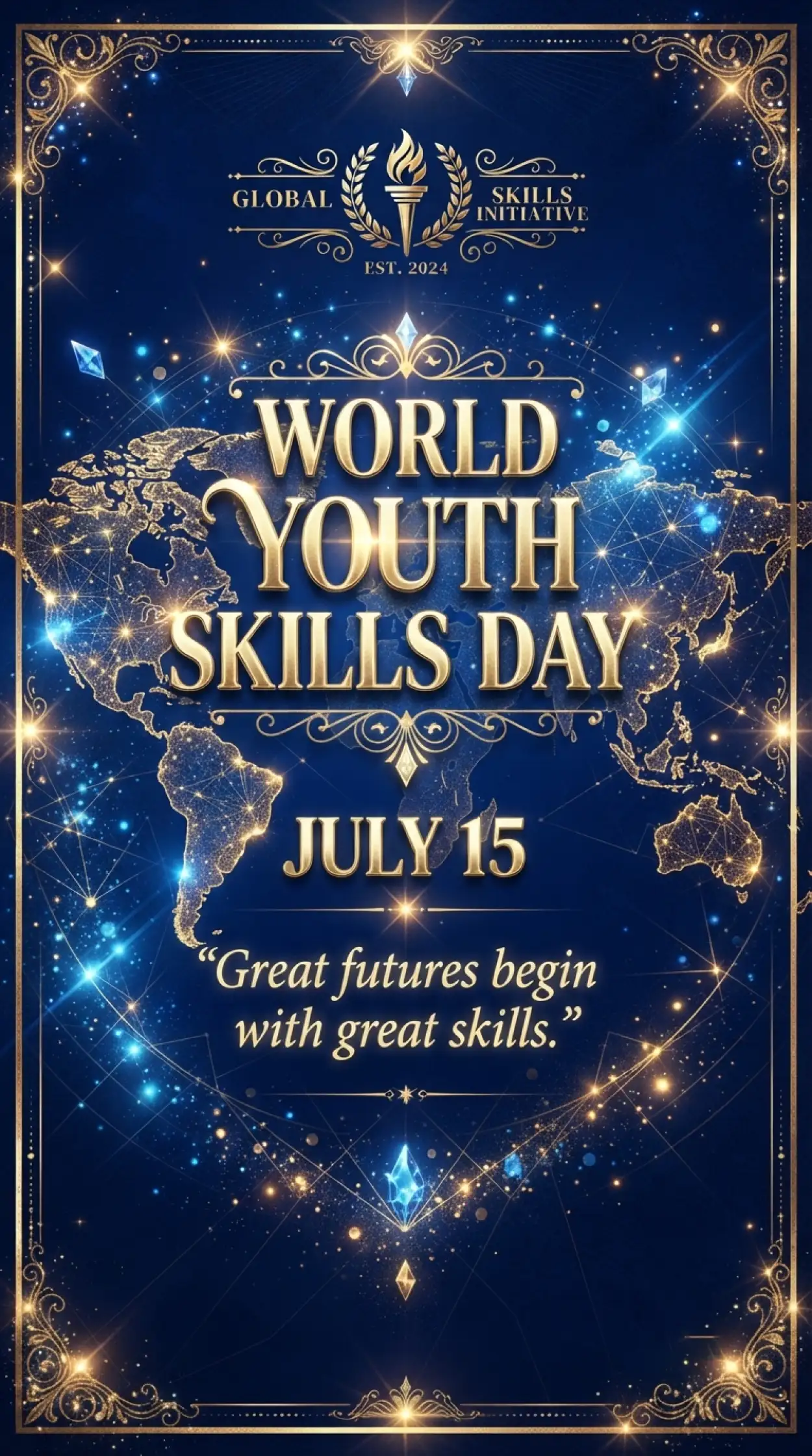 Free Download World Youth Skills Day July 15 2026 Poster - High Quality World Youth Skills Day 2026 Poster Image