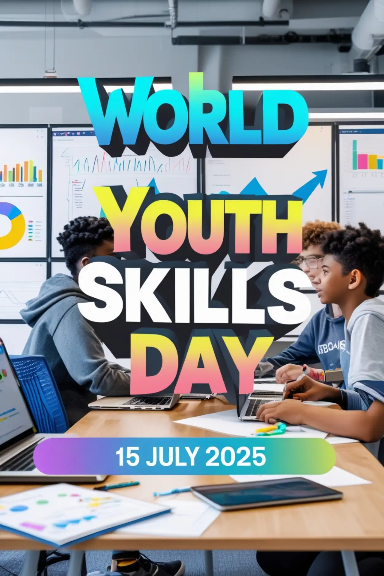 World Youth Skills Day Poster For School Project - Royalty Free World Youth Skills Day Image | Pngmagic Free Download World Youth Skills Day Poster For School Project - High Quality World Youth Skills Day Background