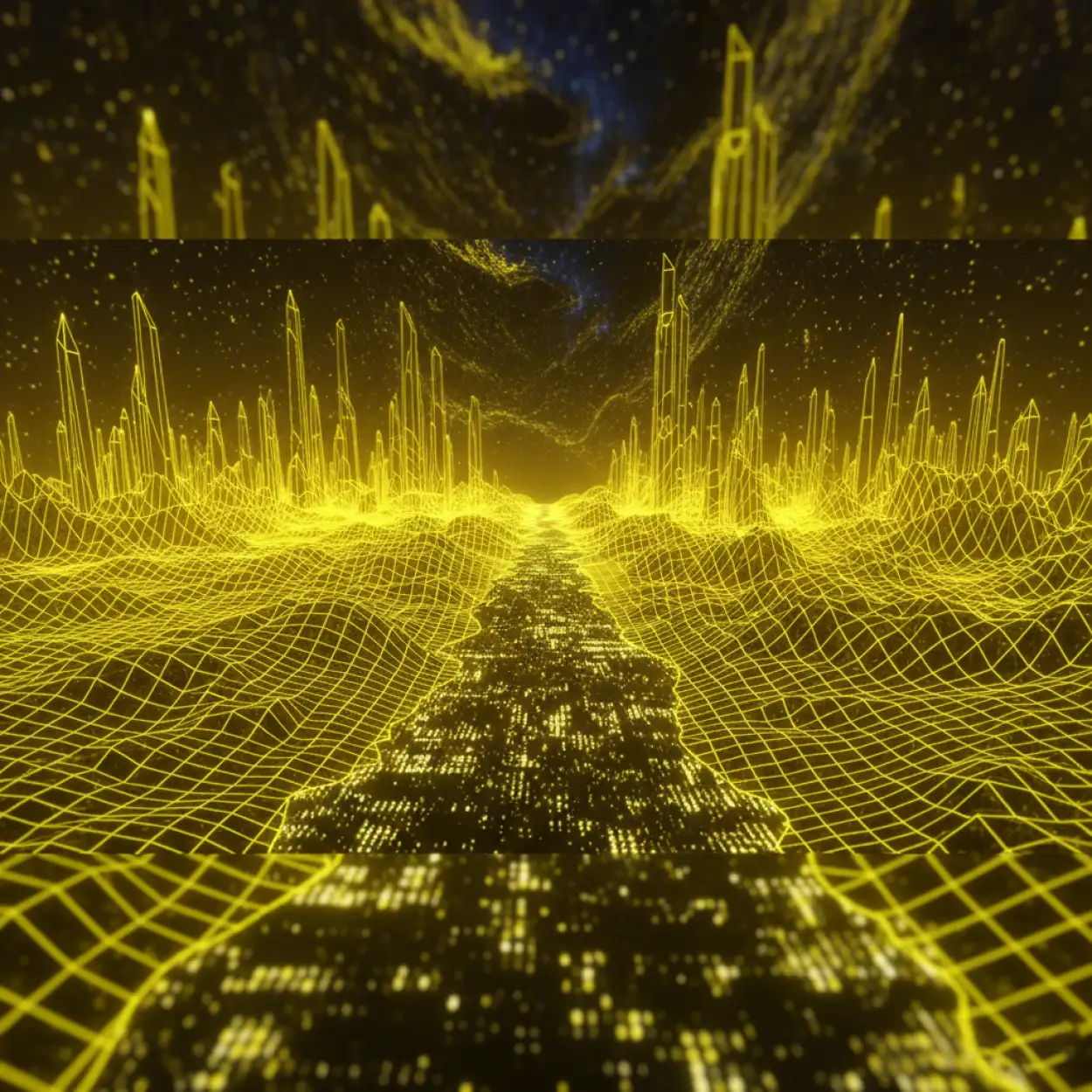 yellow energy wave YouTube thumbnail background