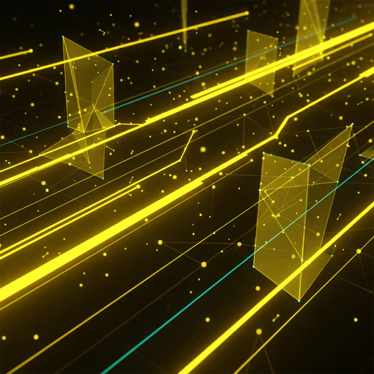 yellow geometric YouTube thumbnail background