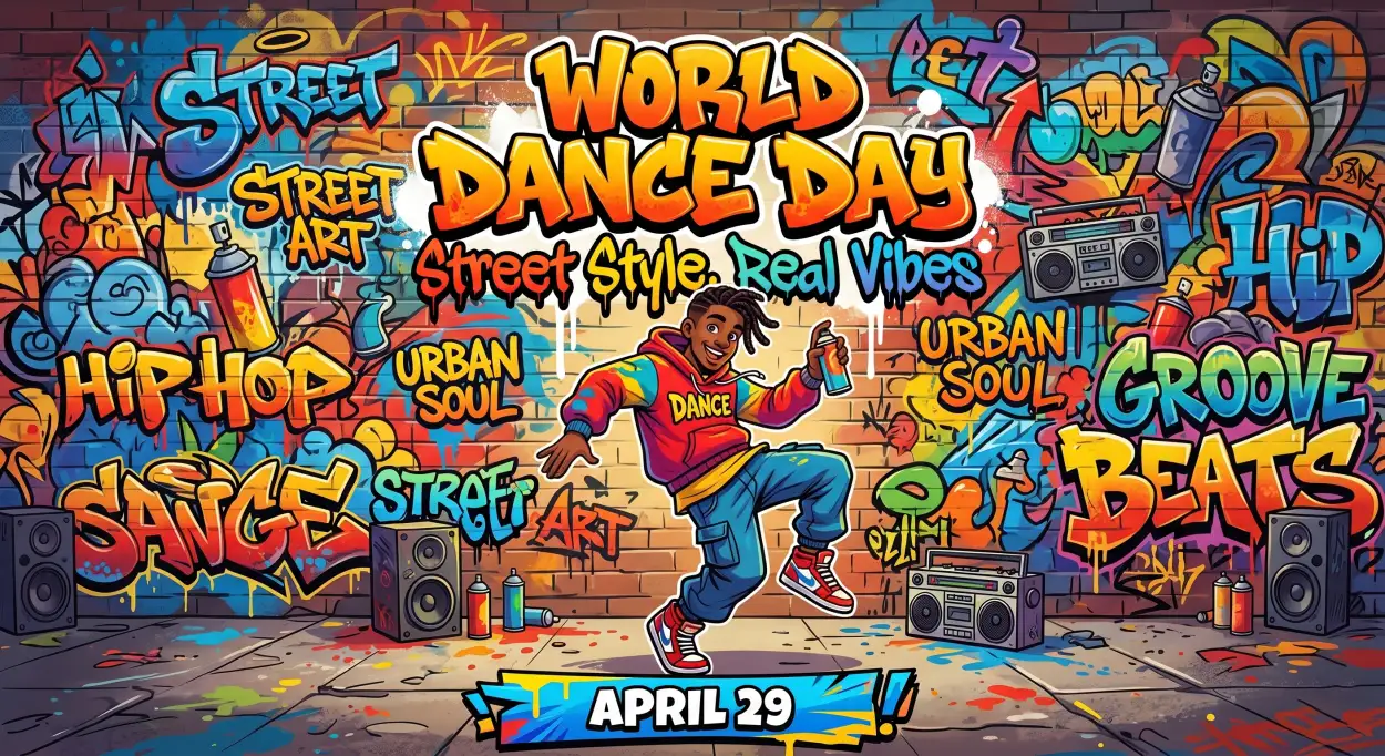 Free Download Youtube Shorts Ideas World Dance Day - High Quality World Dance Day 2026 Background Image