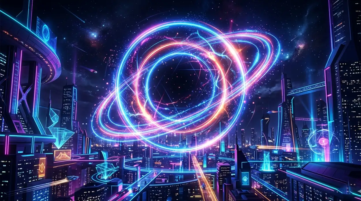 Free Download Youtube Thumbnail Background Hd Glowing Ring Futuristic Style Free - High Quality Youtube Thumbnail Background Hd Background Image