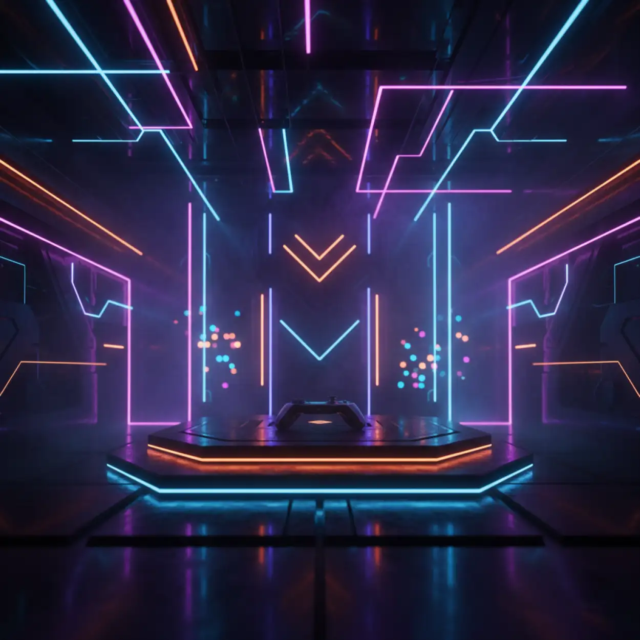 Free Download Youtube Thumbnail Background Neon Glow Style - High Quality Youtube Thumbnail Background Background