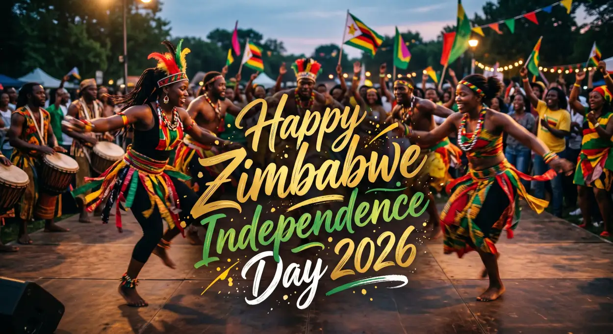 Free Download Zimbabwe Independence Day 2026 Canva Template Ideas - High Quality Happy Zimbabwe Independence Day 2026 Image