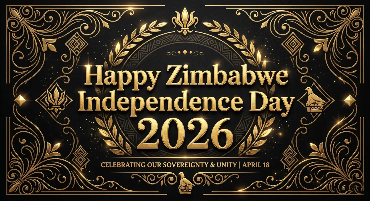 Free Download Zimbabwe Independence Day 2026 Custom Greeting Ideas - High Quality Happy Zimbabwe Independence Day 2026 Image