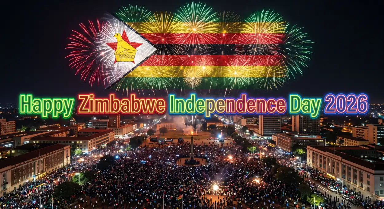 Free Download Zimbabwe Independence Day 2026 Event Banner Design - High Quality Happy Zimbabwe Independence Day 2026 Image